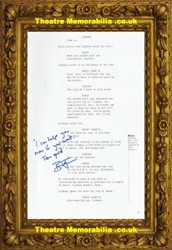 Line Of Duty Brian Ferguson Autograph Signed Script Page B