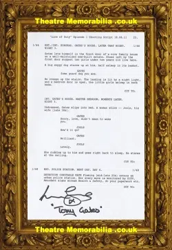 Line Of Duty Lennie James Autograph H Signed Script Page