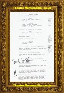 Line Of Duty Paul Higgins Autograph H Signed Script Page B