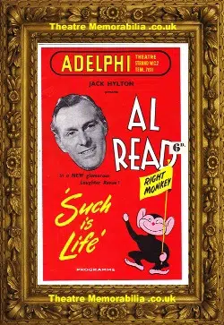London Adelphi Theatre – Such Is Life – Shirley Bassey – 1956