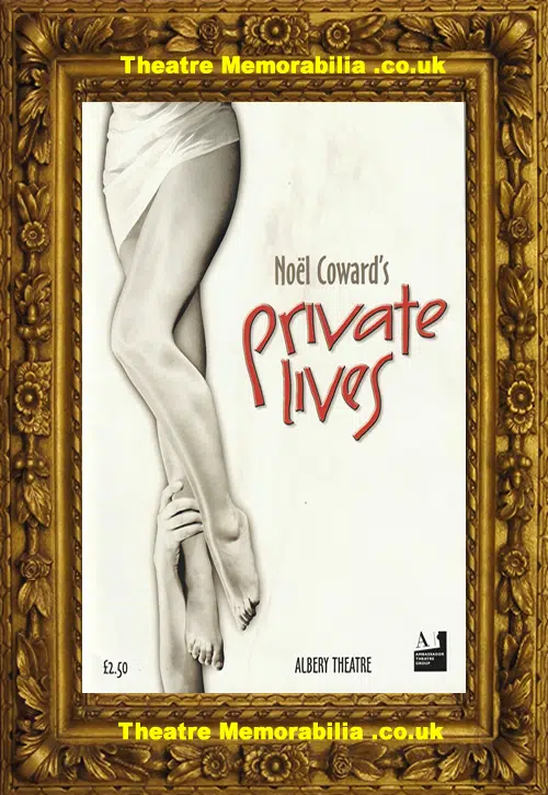 London Albery Theatre - Private Lives 2001 - Alan Rickman