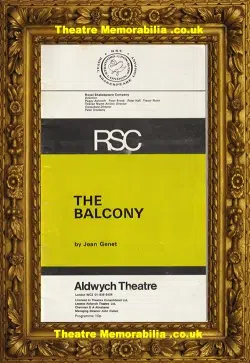 London Aldwych Theatre – RSC – The Balcony – 1971 Helen Mirren
