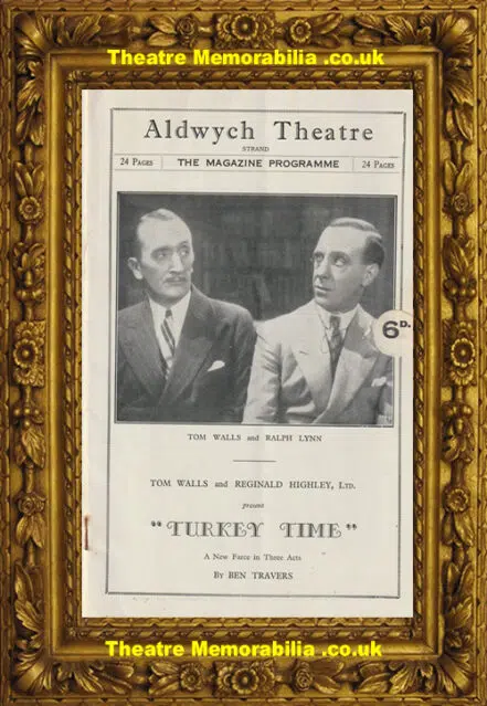 London Aldwych Theatre – Turkey Time – 1931