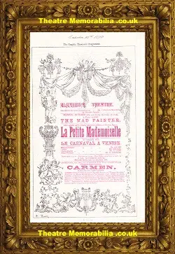 London Alhambra Theatre – La Petite Mademoiselle – 1879