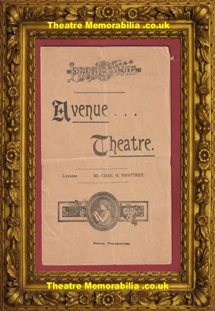 London Avenue Theatre – Lord And Lady Algy – 1898