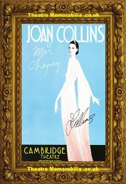 London Cambridge Theatre Last Of Mrs Cheyney 1980 – Joan Collins
