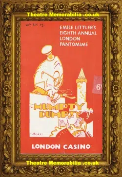 London Casino – Annual Pantomime 1949 – Julie Andrews