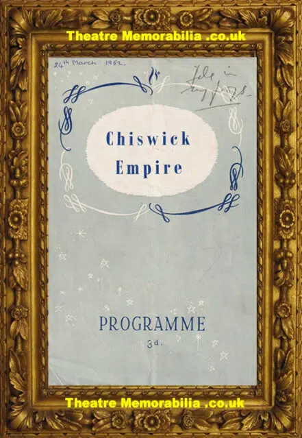 London Chiswick Empire Theatre Variety Show 1952 Frankie Howerd