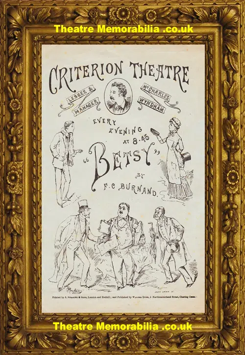 London Criterion Theatre - Betsy - 1888