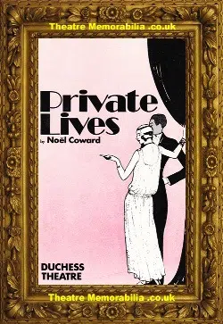 London Duchess Theatre – Private Lives 1980