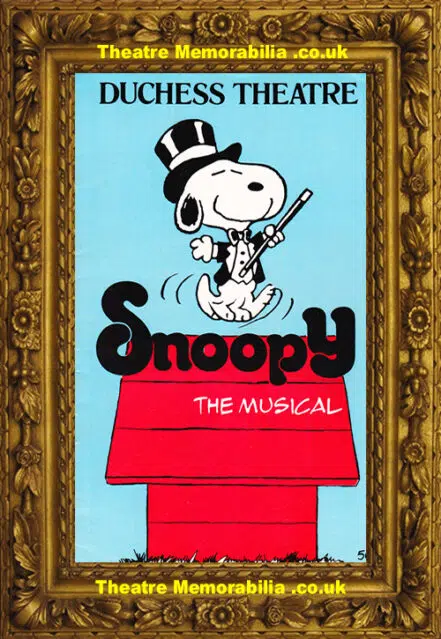 London Duchess Theatre – Snoopy The Musical – 1983