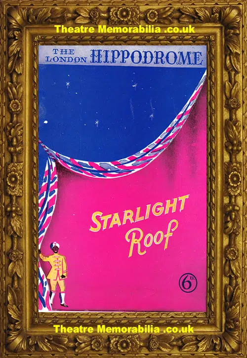 London Hippodrome Theatre - Starlight Roof - 1947 Julie Andrews