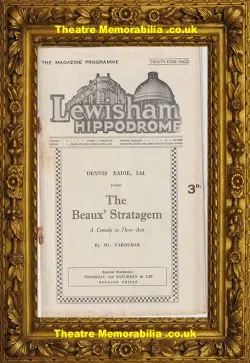 London Lewisham Hippodrome – The Beaux Stratagem – 1930