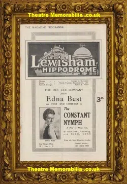 London Lewisham Hippodrome – The Constant Nymph – 1927 – Gielgud