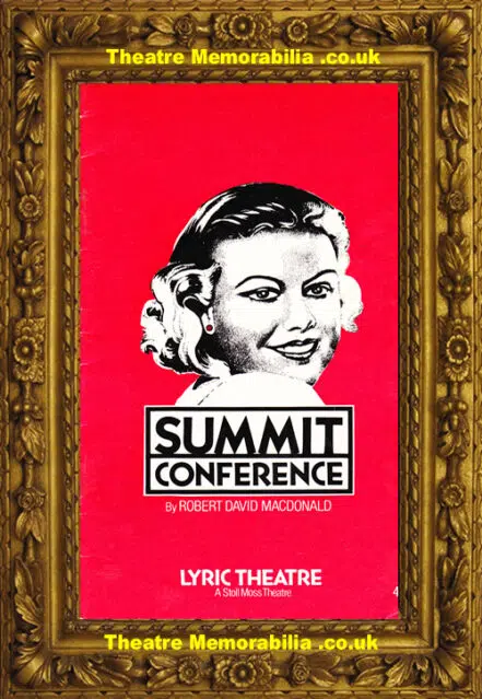 London Lyric Theatre – Summit Conference – 1982 Glenda Jackson