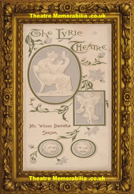 London Lyric Theatre – Virginius – 1897