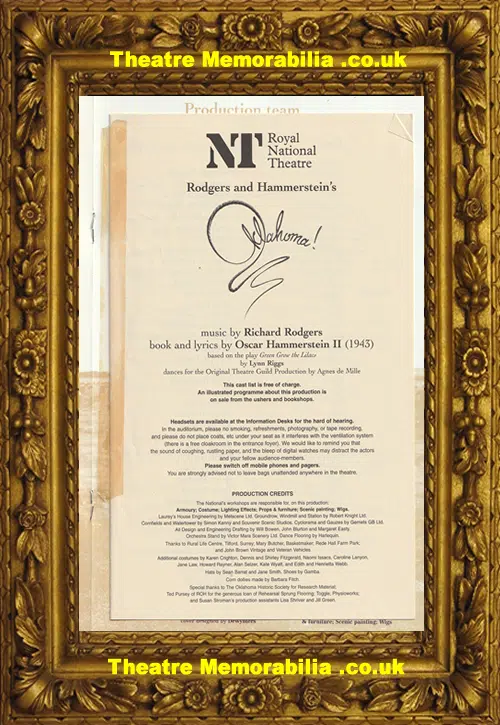 London National Theatre - Oklahoma 1998 - Hugh Jackman
