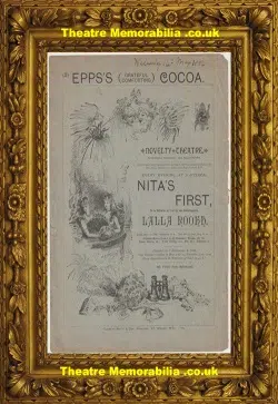 London Novelty Theatre – Lalla Rookh + Nita’s First – 1884
