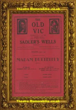 London Old Vic Theatre – Madam Butterfly – 1932