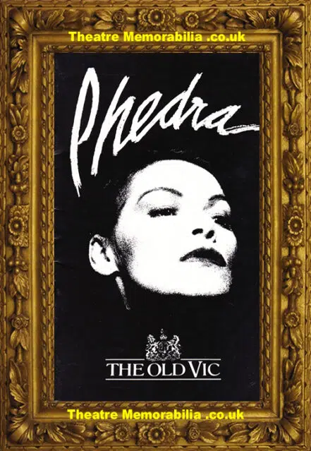 London Old Vic Theatre – Phedre – 1973 – Glenda Jackson