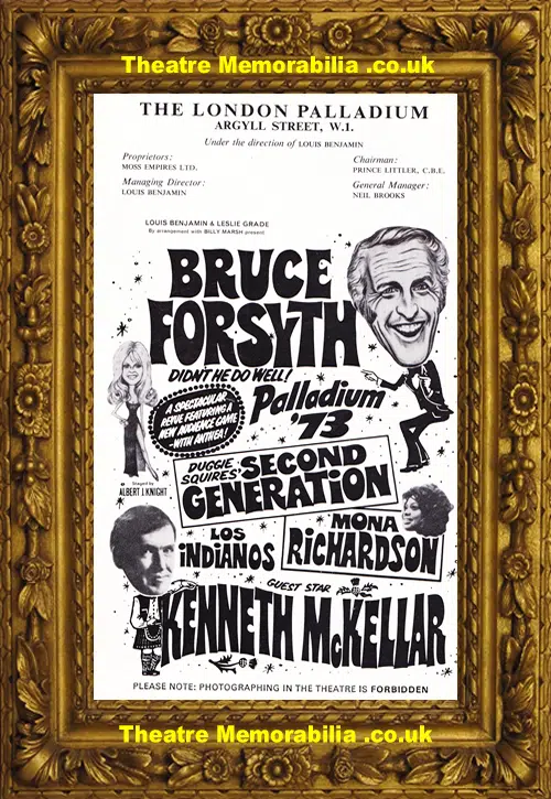 London Palladium 73 - Bruce Forsyth + Kenneth McKeller 1973