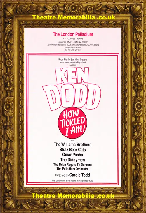 London Palladium Theatre - The Sensational Ken Dodd - 1990