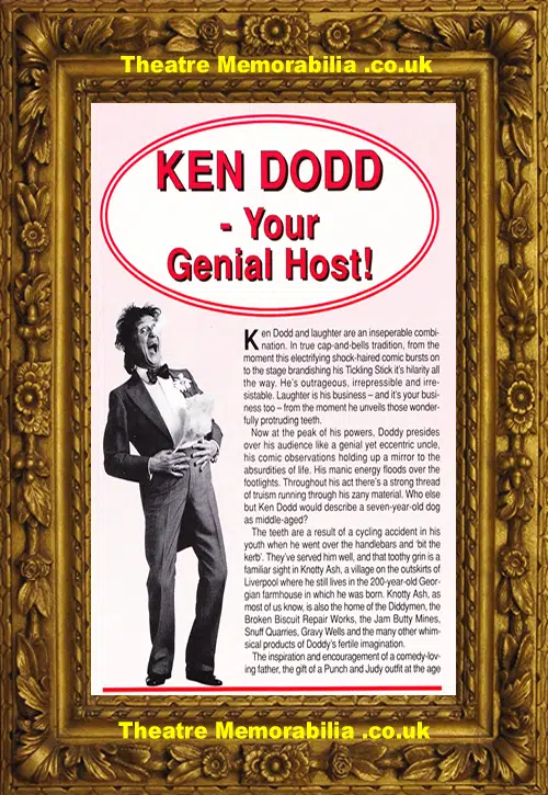 London Palladium Theatre - The Sensational Ken Dodd - 1990