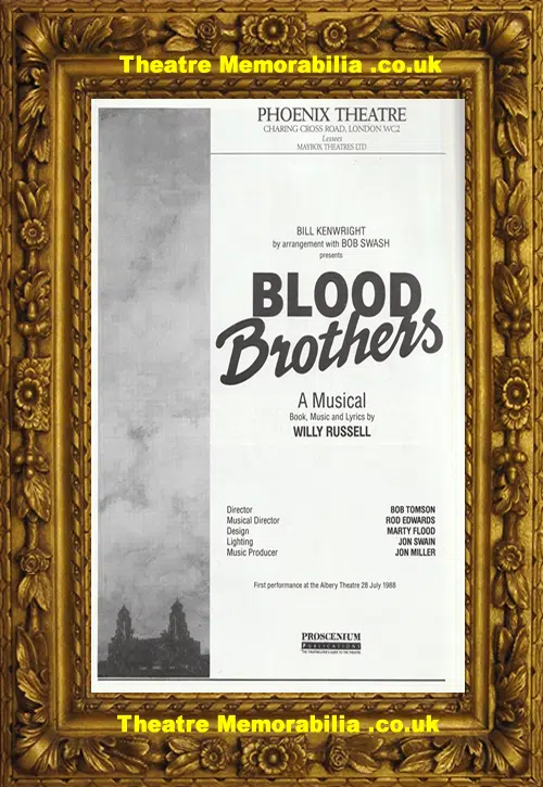 London Phoenix Theatre - Blood Brothers - 1988