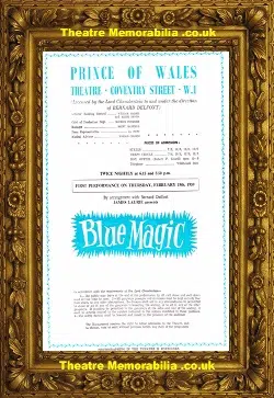 London Prince Of Wales Theatre - Blue Magic 1959 - Bassey Cooper