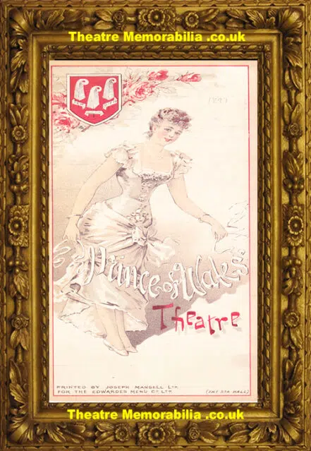 London Prince Of Wales Theatre – La Poupee – 1897 – 1