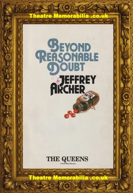 London Queens Theatre – Beyond Resonable Doubt – 1987