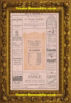 London Royal Opera House – Die Fledermaus – 1931