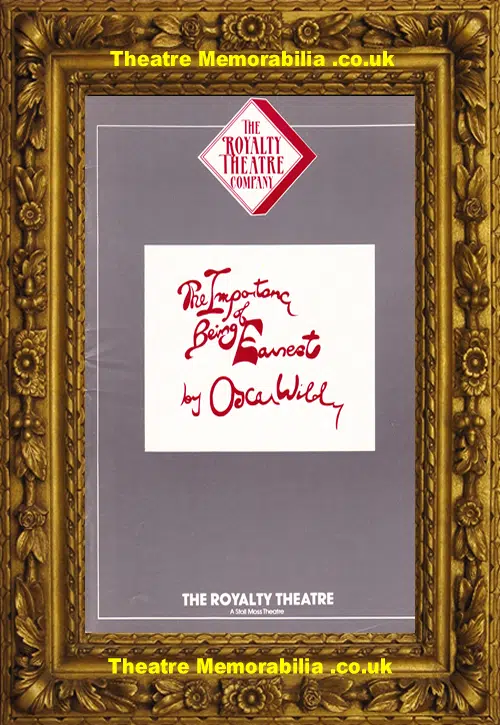 London Royalty Theatre - The Importance Of Being Earnest - 1987