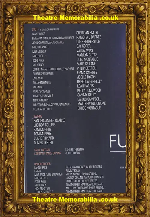 London Savoy Theatre - Funny Girl - 2016 - Sheridan Smith