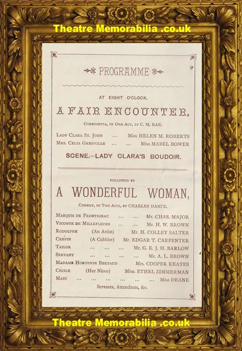 London St George's Hall - A Wonderful Woman - 1885 - Amateur