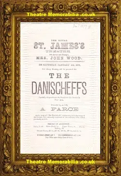 London St James Theatre – The Danischeffs – 1877