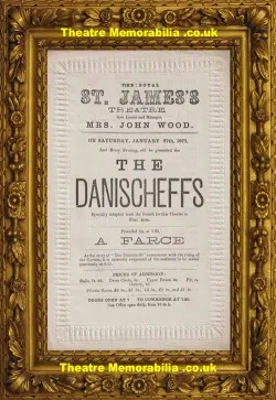 London St James Theatre – The Danischeffs – 1877