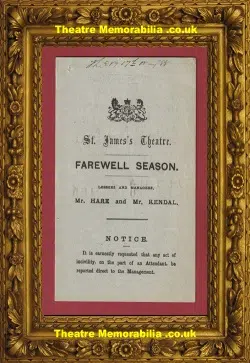 London St James Theatre – The Ironmaster – 1888