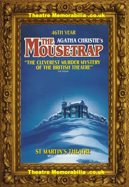 London St Martins Theatre – The Mousetrap – 1997 46th Year