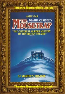 London St Martins Theatre – The Mousetrap – 1997 46th Year