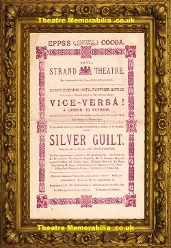 London Strand Theatre – Silver Guilt – Burlesque – 1883