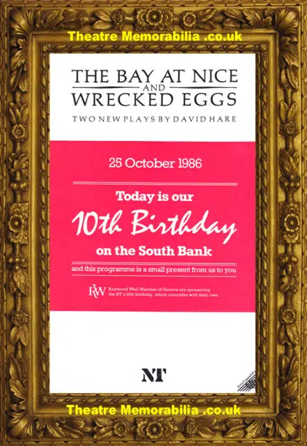London The National Theatre – Bay At Nice + Wrecked Eggs 1986