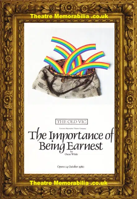 London The Old Vic Theatre The Importance Of Being Earnest 1980