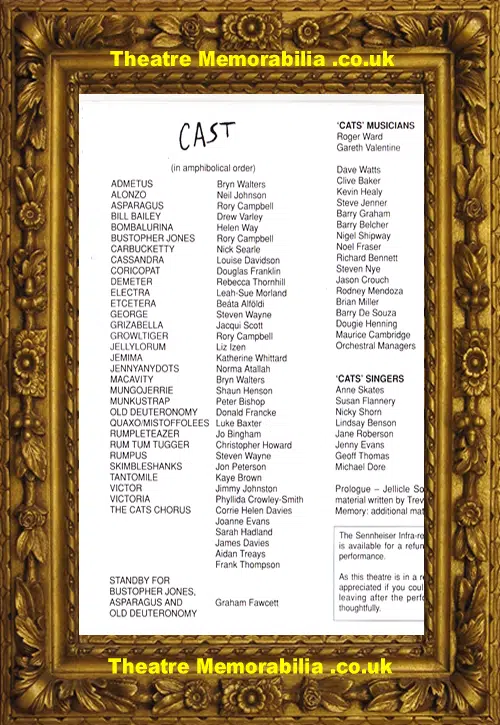 London Theatre - Cats Souvenir Brochure - 1988