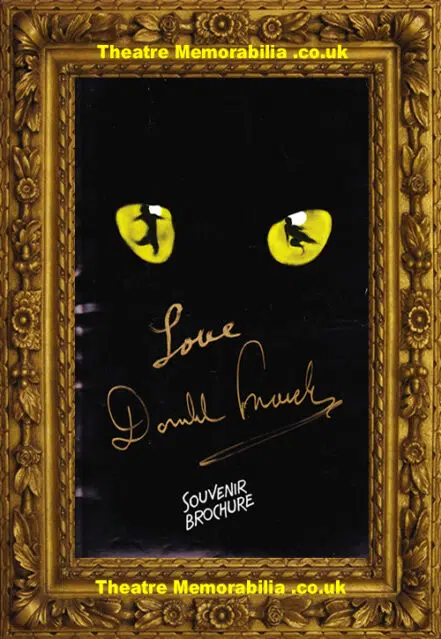 London Theatre – Cats Souvenir Brochure 1988 -Auto Donald Franke