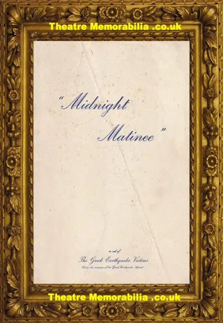 London Theatre Royal – Midnight Matinee – 1953 – Tommy Cooper