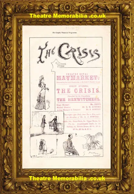 London Theatre Royal – The Crisis – 1878