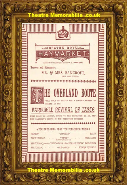 London Theatre Royal – The Overland Route – 1882
