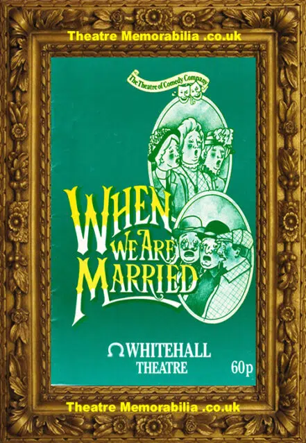London Whitehall Theatre When We Are Married 1986 Patricia Hayes