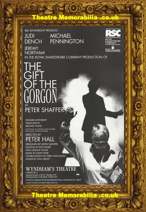 London Wyndham's Theatre The Gift Of The Gorgon 1993 Judi Dench